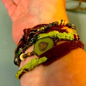 Beverly Moore Designs: Vintage wrist wrap 33” stunning hand made by Artisan